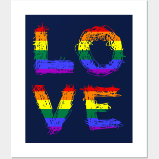 Love is Love Gay LGBT Pride Posters and Art